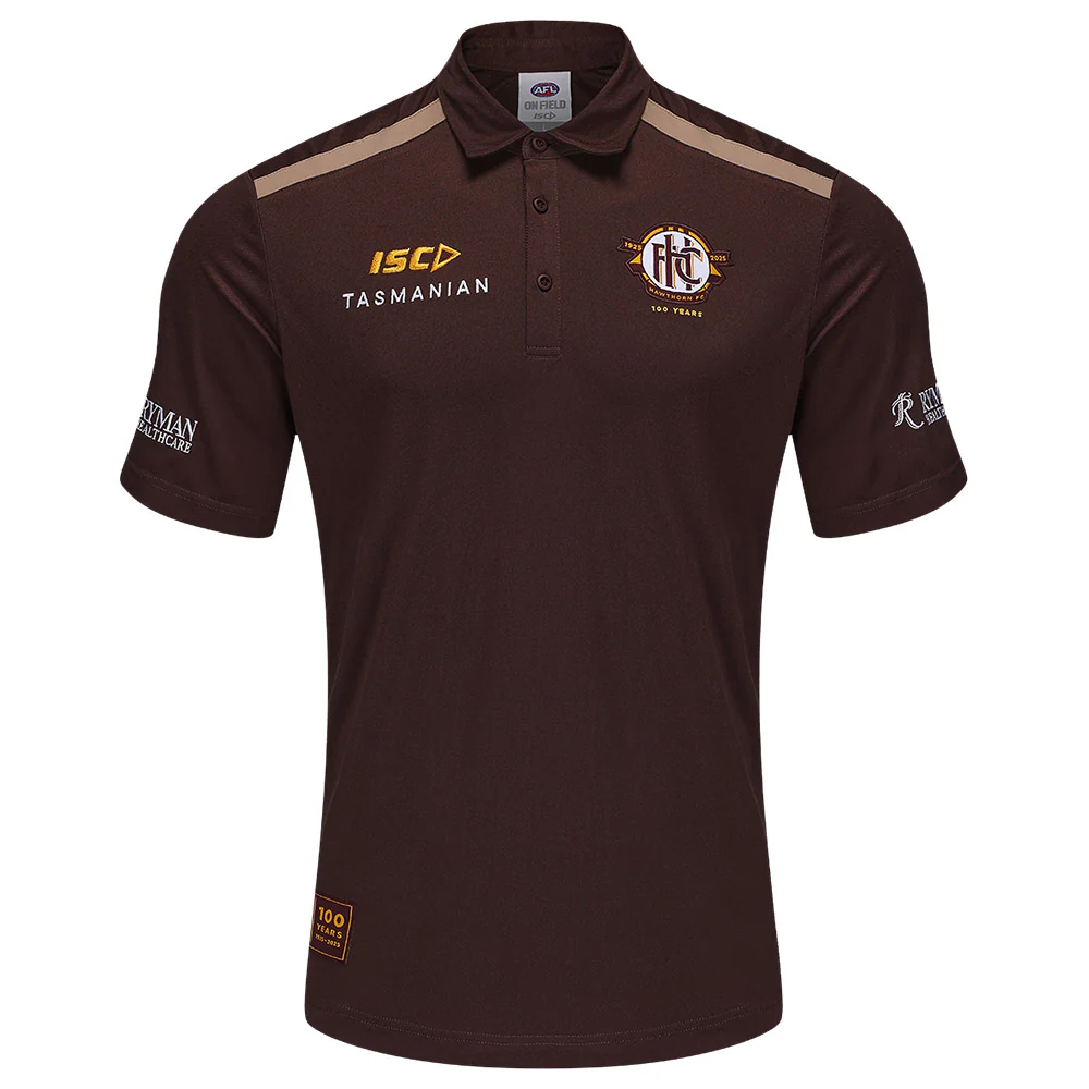 Hawthorn 2025 Authentic Media Polo