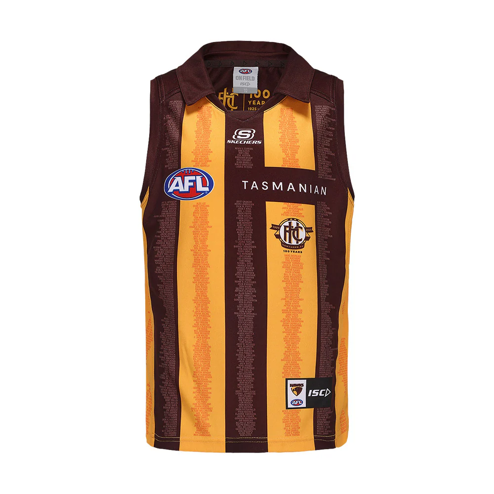 Hawthorn 2025 Authentic 100 Year Centenary Youth Guernsey