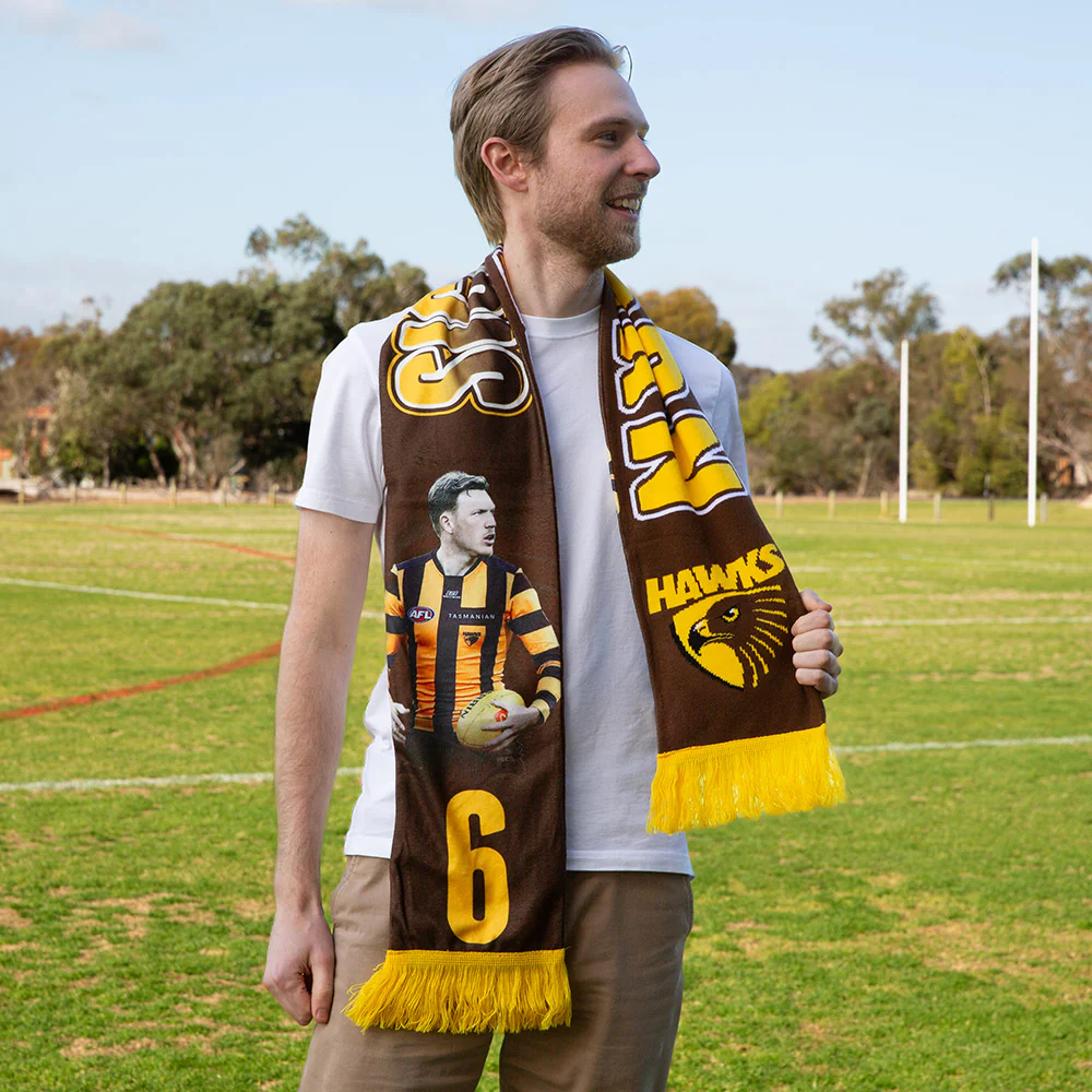 Hawthorn Player Scarf - James Sicily