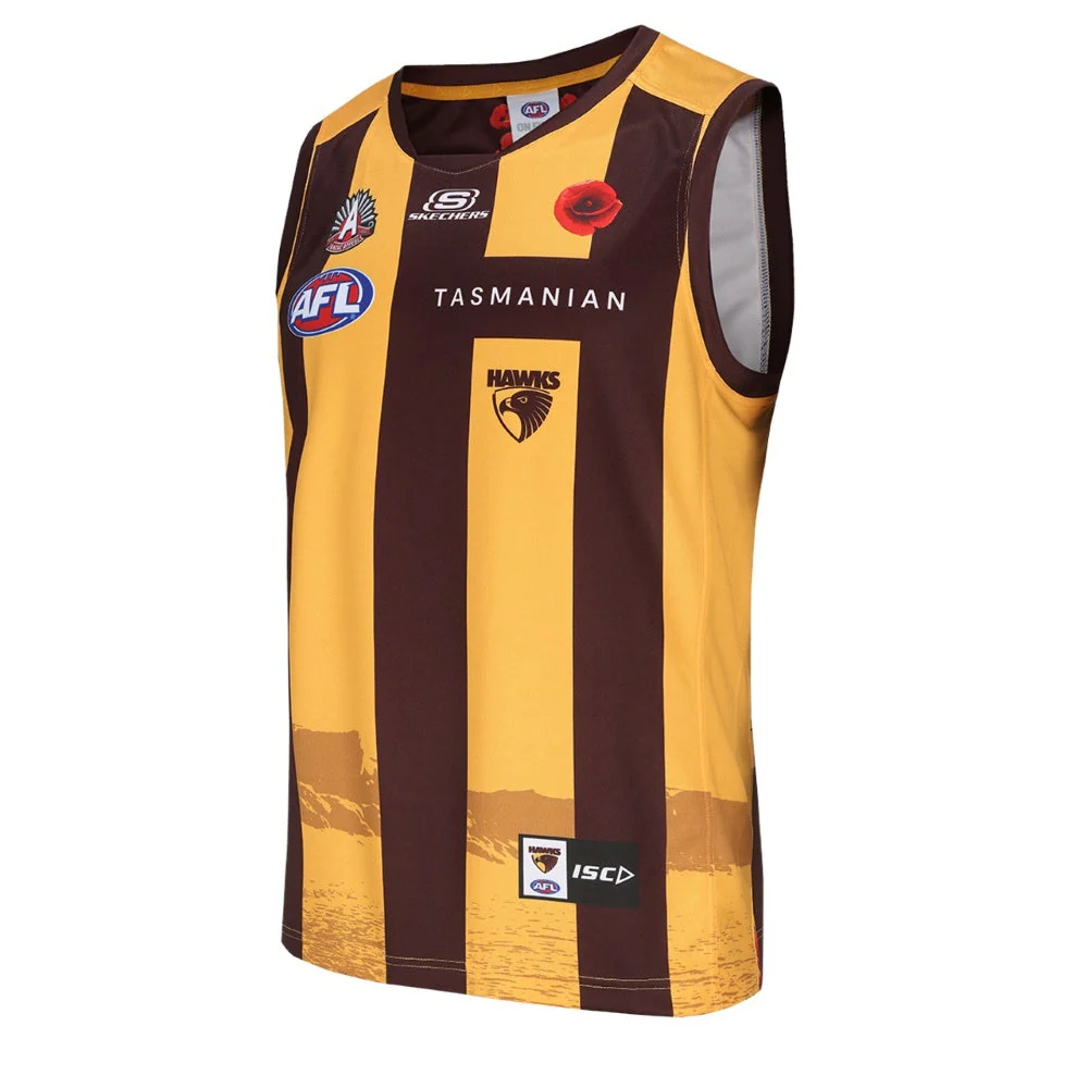 Hawthorn 2024 Authentic Mens Anzac Guernsey - Image 2