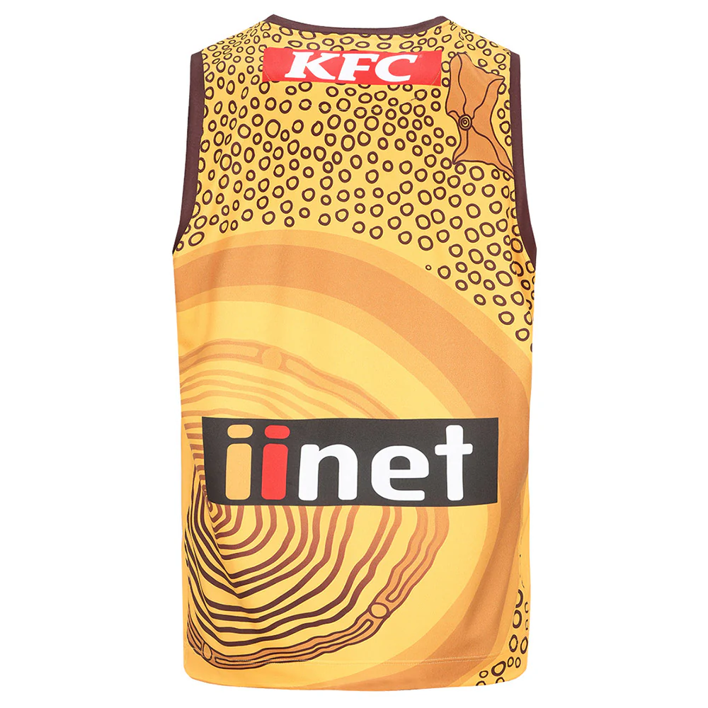 Hawthorn 2024 Authentic Mens Gold Indigenous Guernsey - Image 2