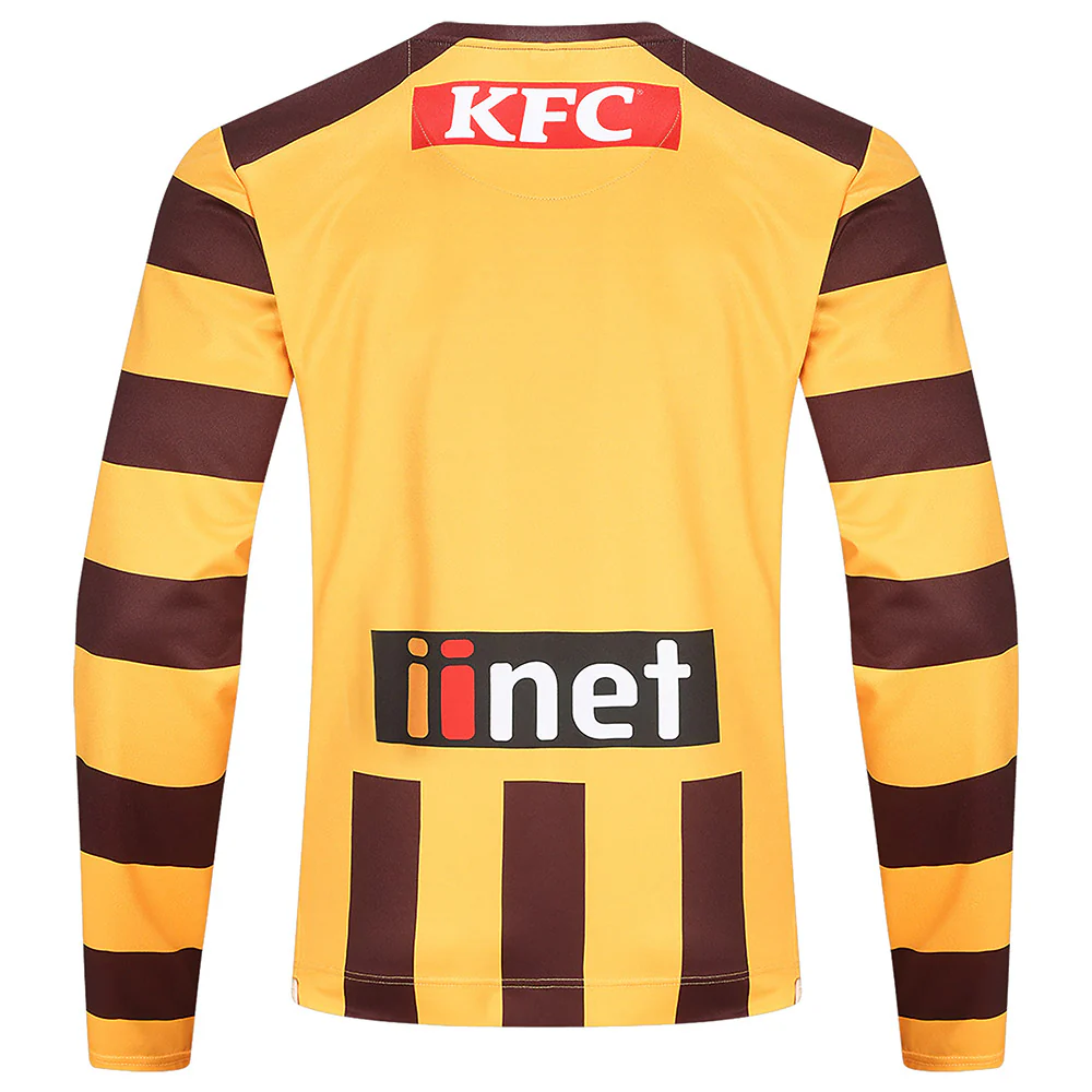 Hawthorn 2024 Authentic Mens Long Sleeve Home Guernsey - Image 2