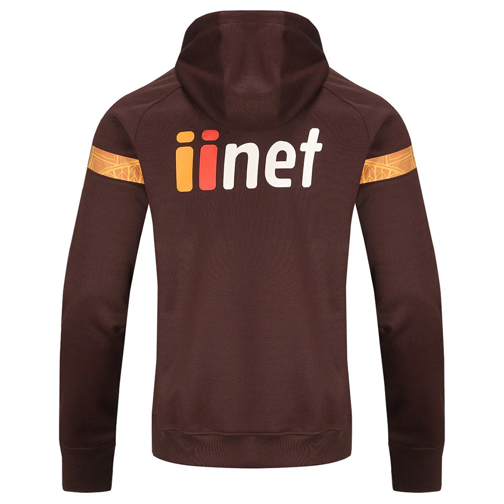 Hawthorn 2024 Authentic Mens Squad Hoodie - Brown - Image 5