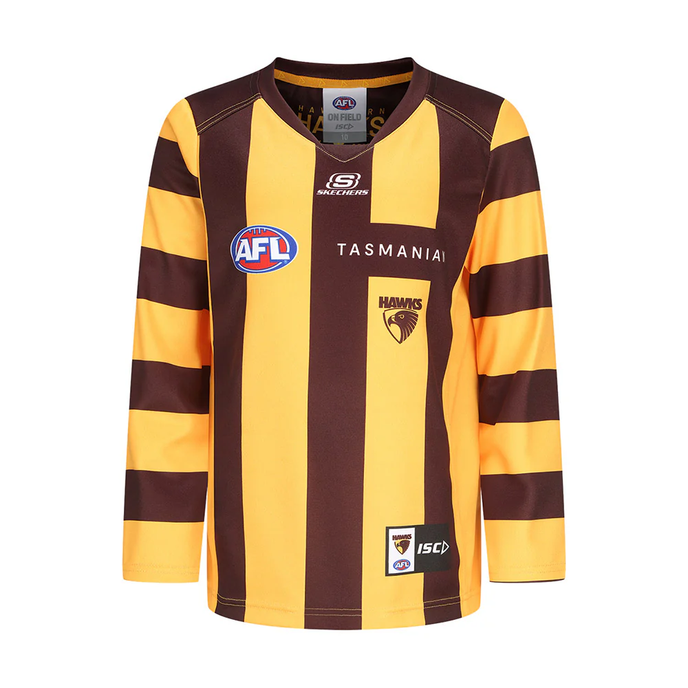 Hawthorn 2024 Authentic Youth Long Sleeve Home Guernsey