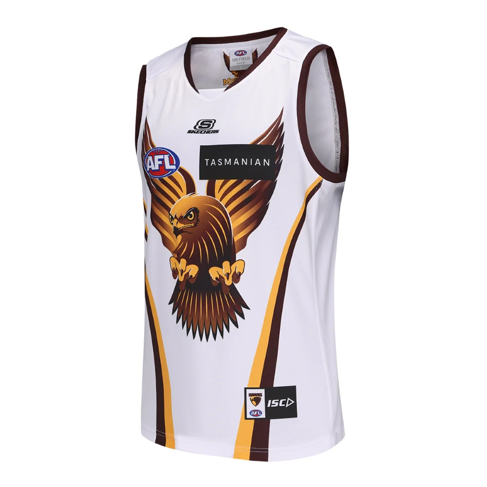 Hawthorn 2024 Authentic Youth Retro Guernsey - Image 3