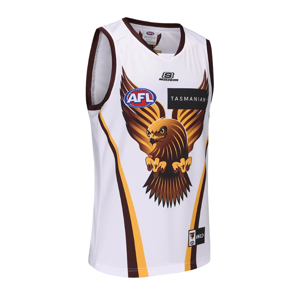 Hawthorn 2024 Authentic Youth Retro Guernsey - Image 4