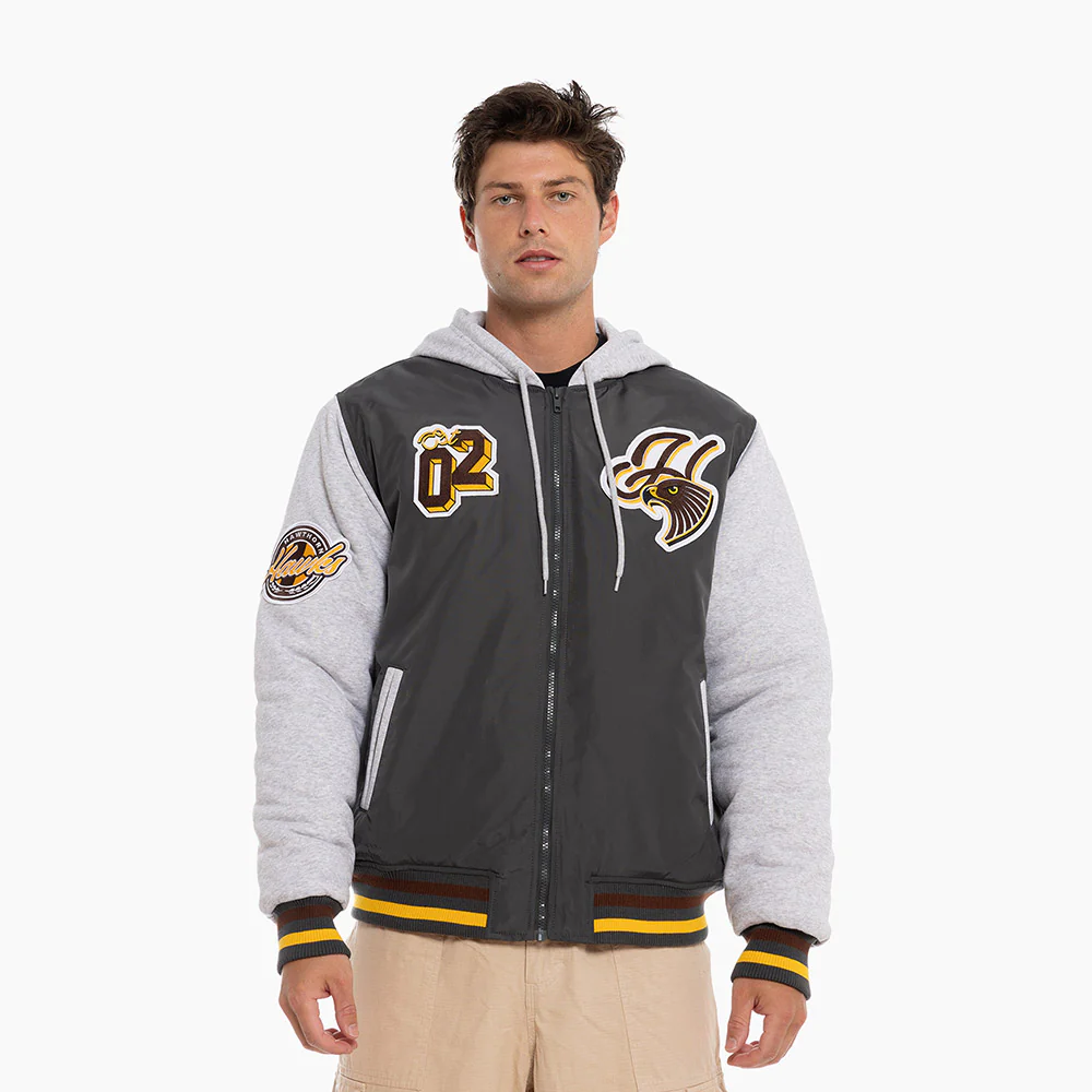 Hawthorn Adult Patchwork Bomber Jacket - Image 2