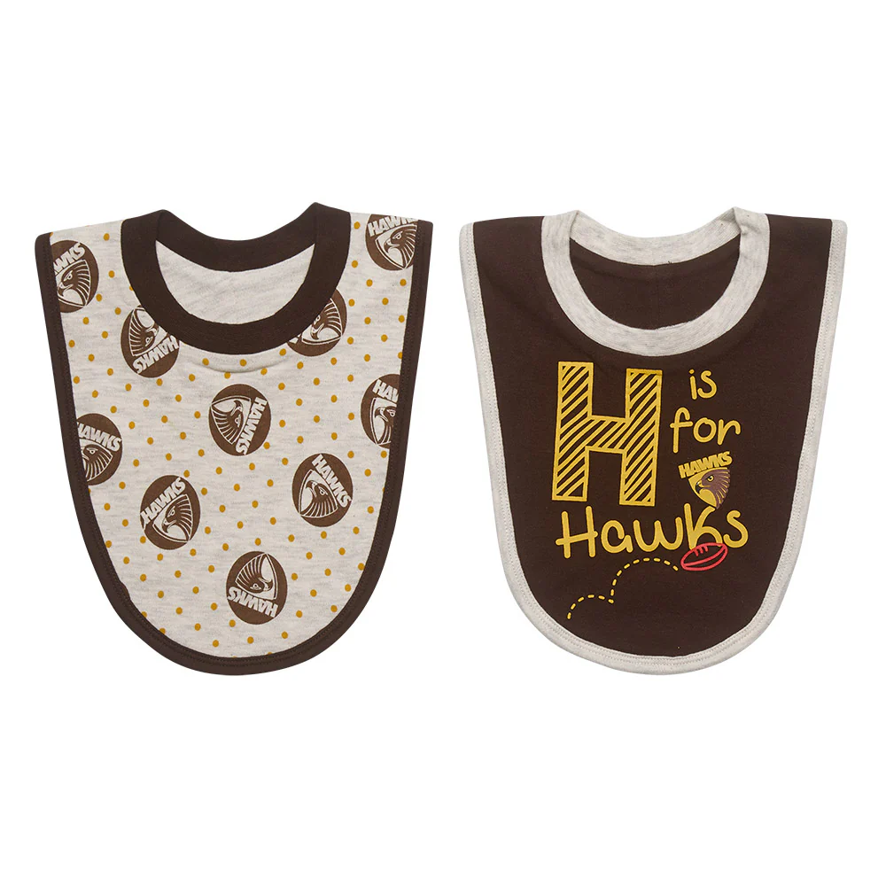 Hawthorn Babies Pack Bib Set