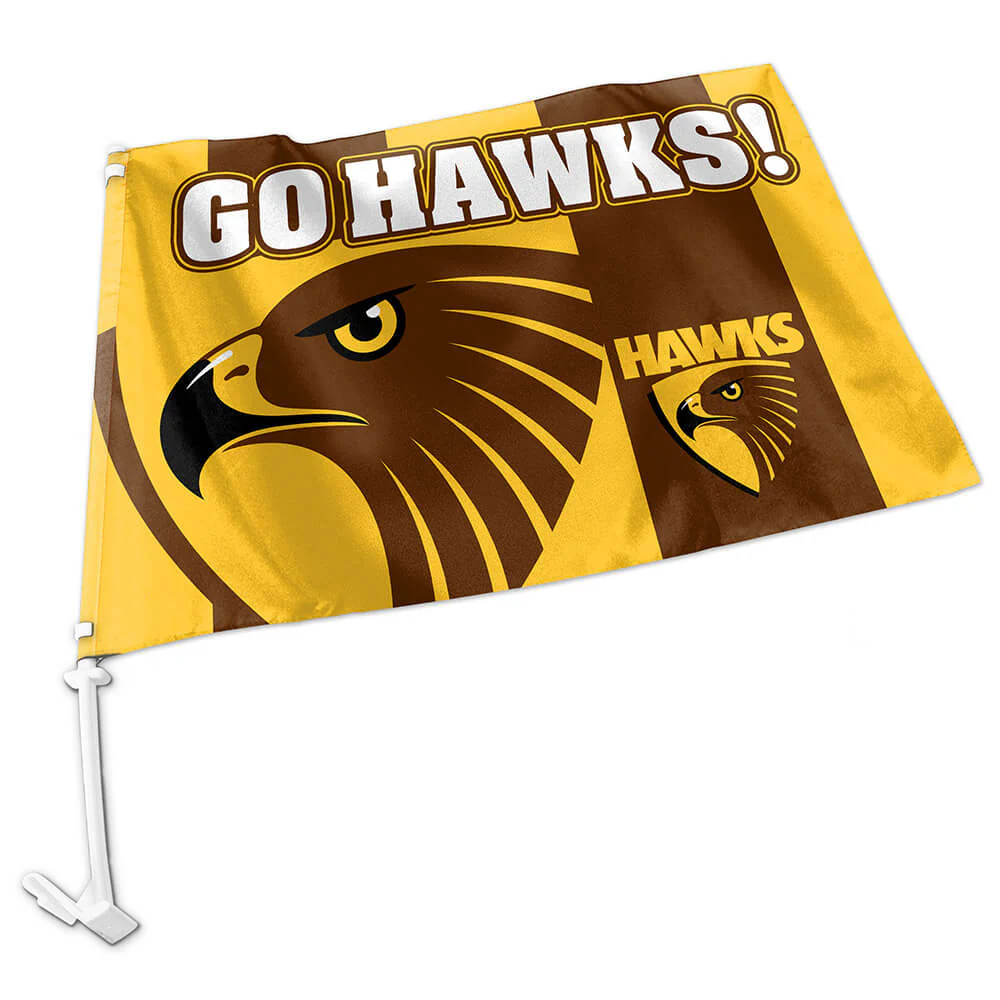 Hawthorn Car Flag