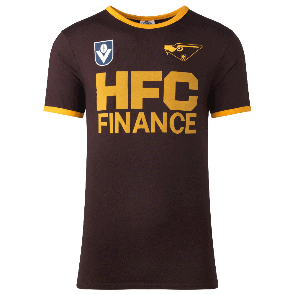 Hawthorn Mens Brown Throwback Tee - Image 3