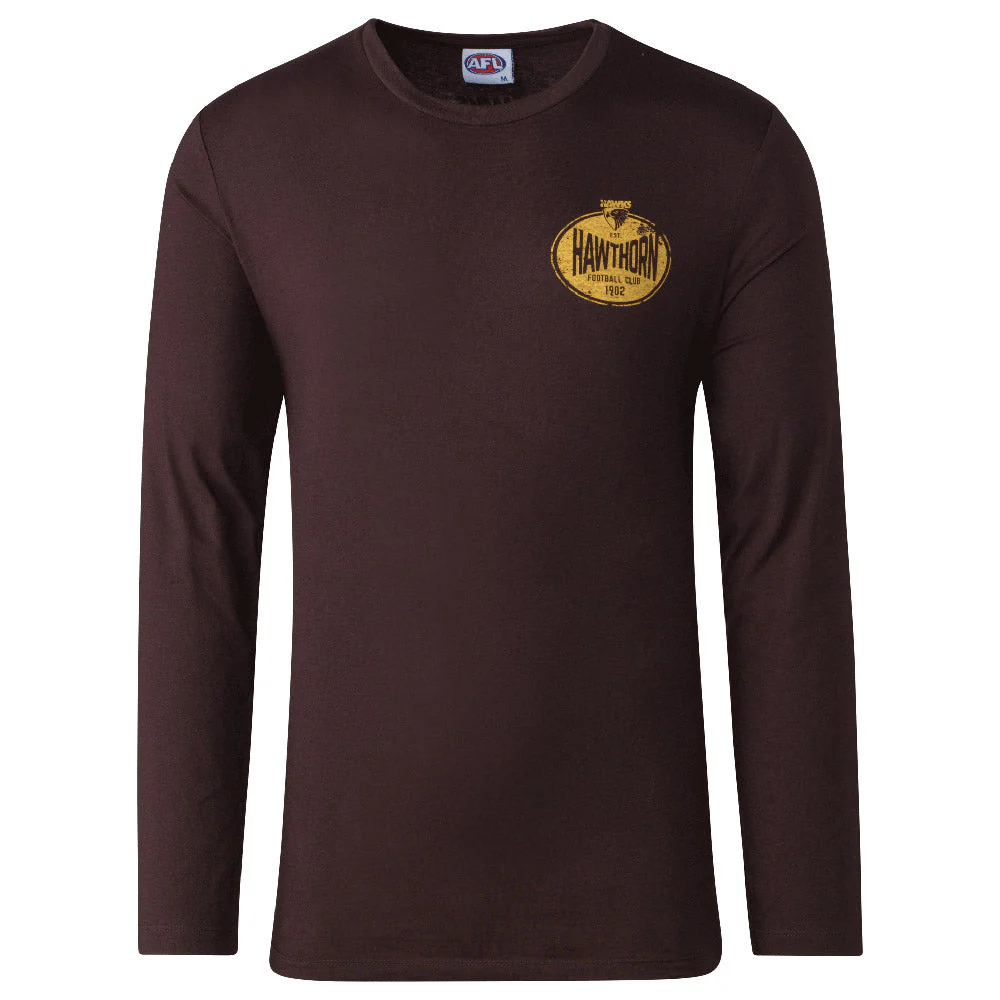Hawthorn Mens Supporter Long Sleeve Tee - Image 6