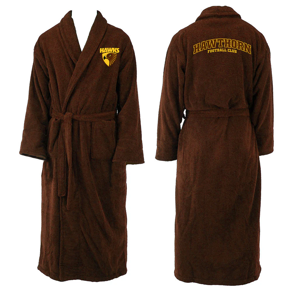 Hawthorn Adults Team Long Sleeve Bathrobe - Image 2