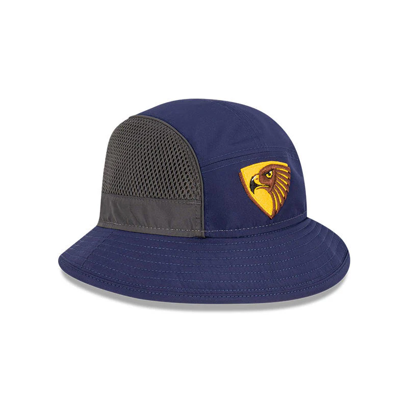 Hawthorn New Era 2023 Authentic Sports Bucket Hat - Image 12