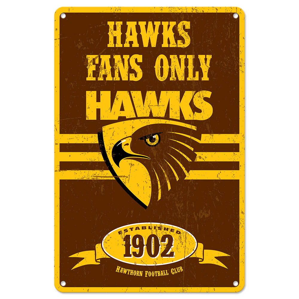 Hawthorn Retro Metal Sign - Image 2