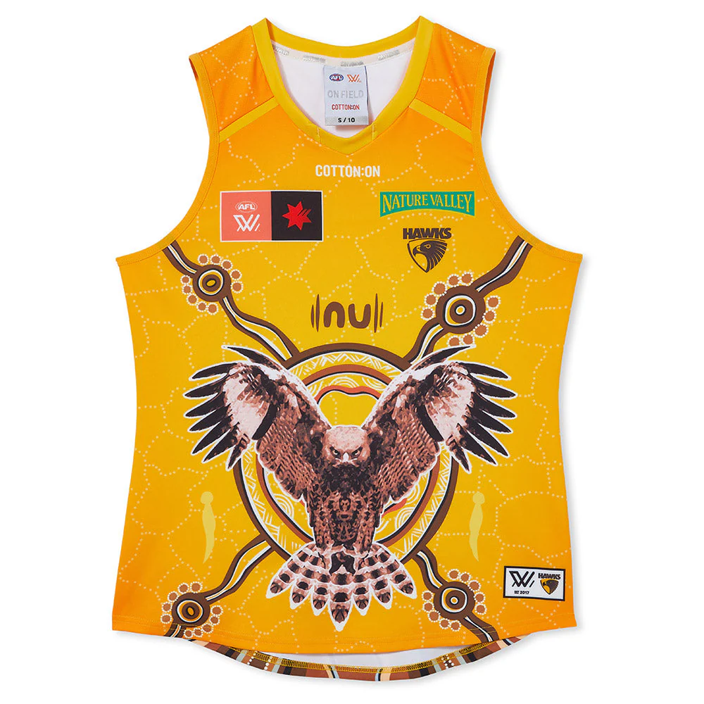 Hawthorn Season 8 AFLW Authentic Indigenous Guernsey - Image 5