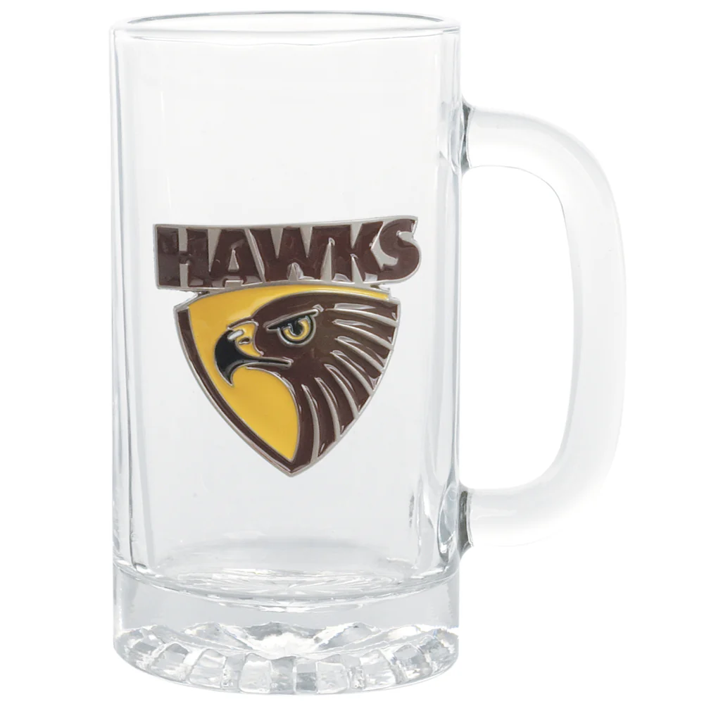Hawthorn Stein With Metal Badge