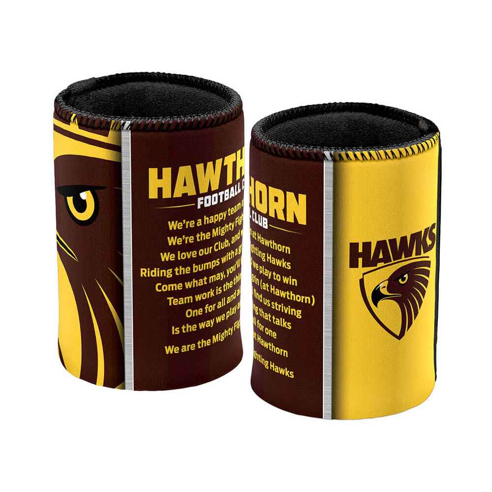 Hawthorn Team Song Can Cooler