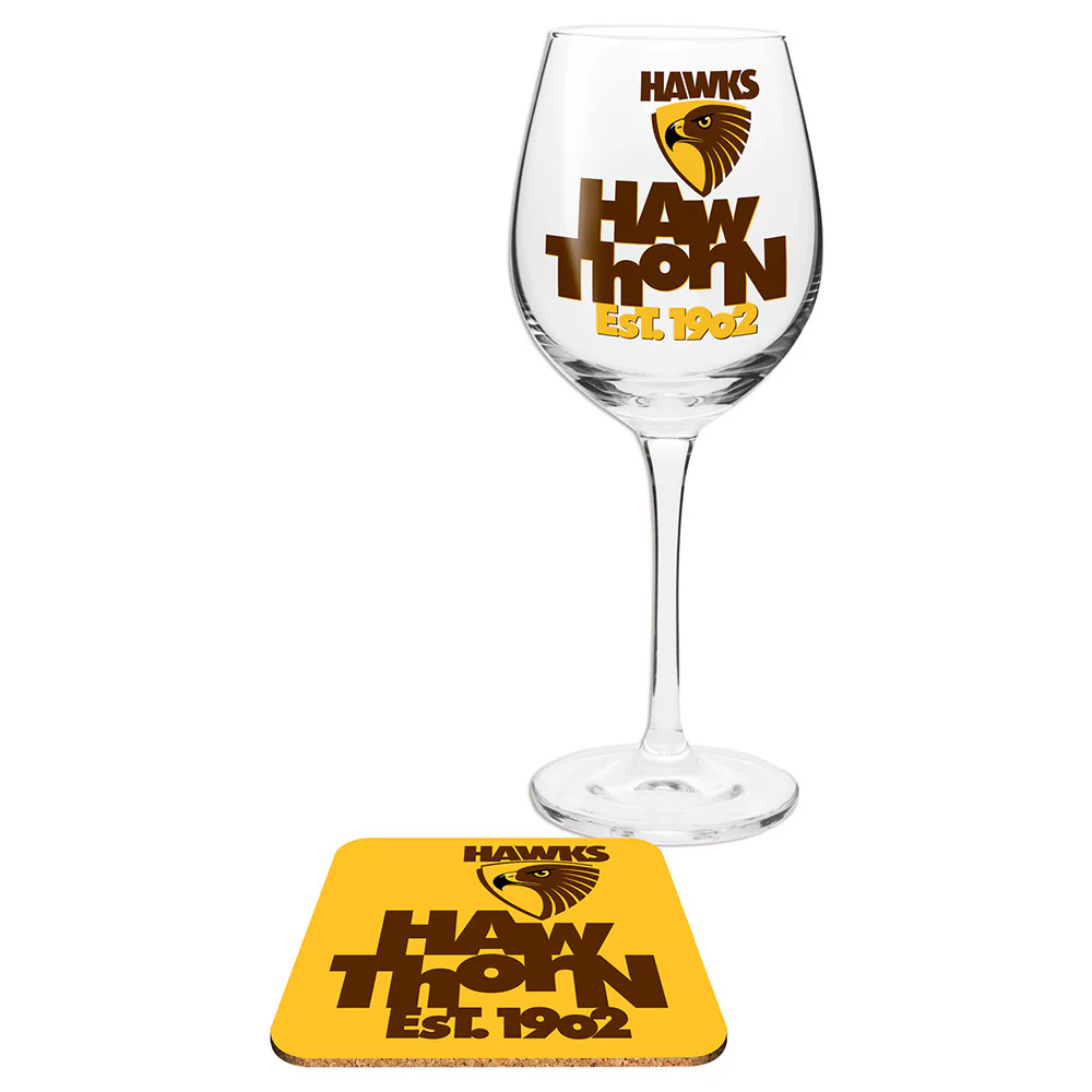 Hawthorn Wine Glass And Coaster