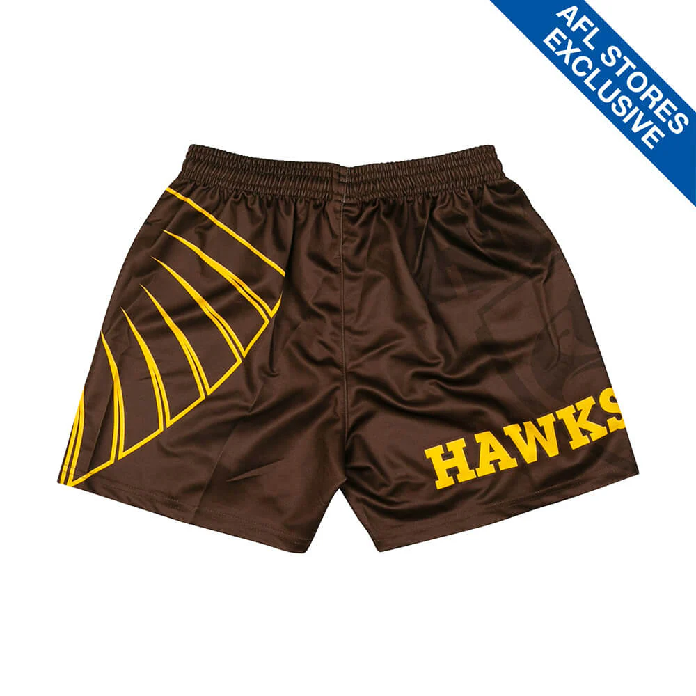 Hawthorn Youth Logo Footy Shorts - Image 5