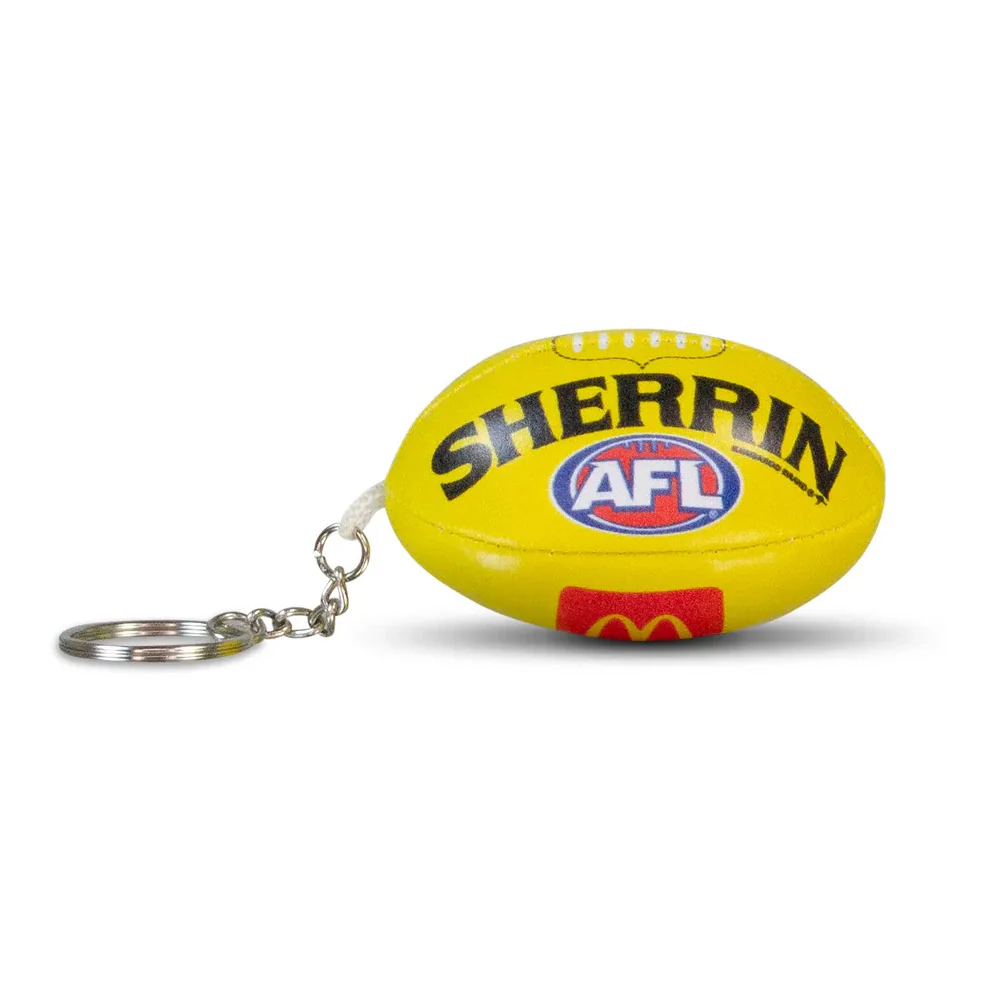 Sherrin Football Yellow Keyring