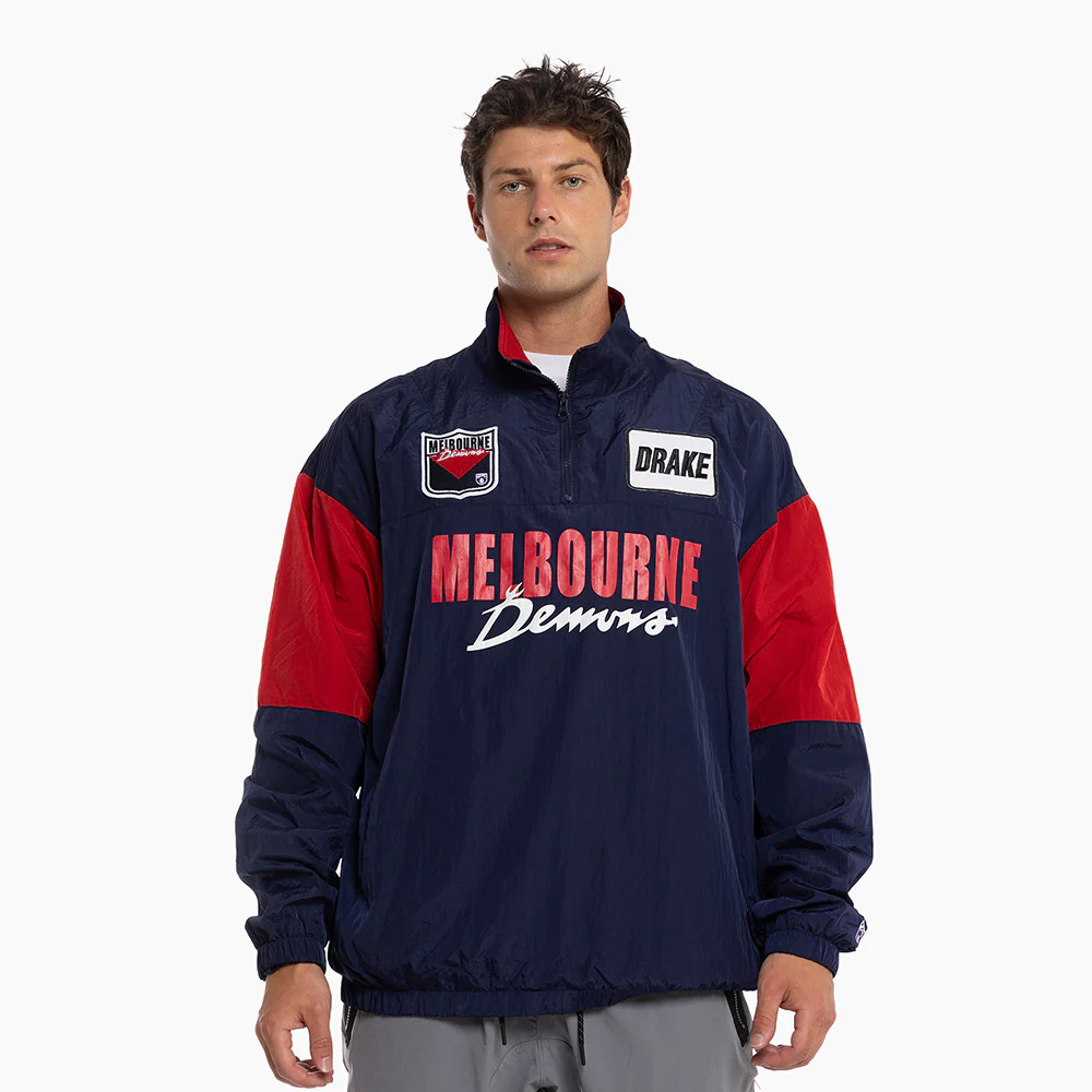 Melbourne Demons Adults Throwback Pullover Windbreaker