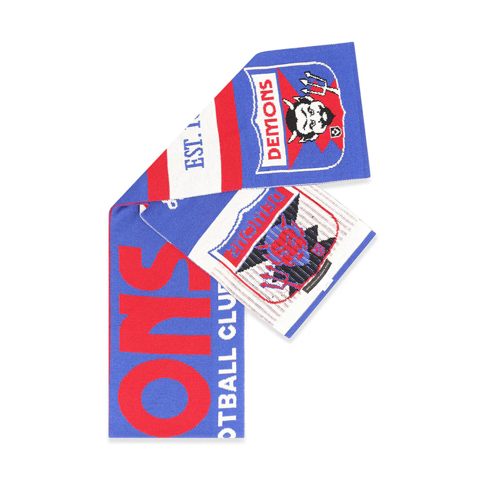 Melbourne Demons Throwback Merino Wool Scarf - Image 2