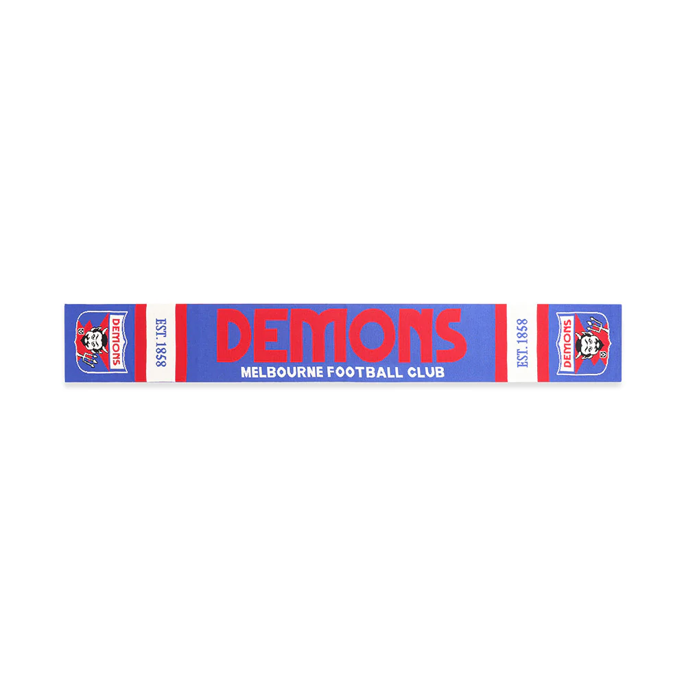 Melbourne Demons Throwback Merino Wool Scarf - Image 3
