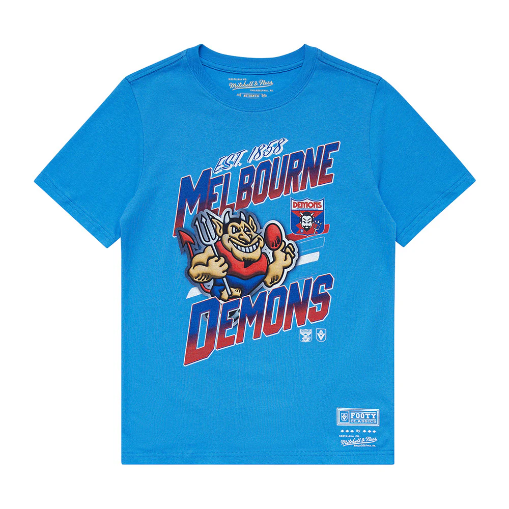 Melbourne Demons Mitchell & Ness Mascot Character Youth Tee