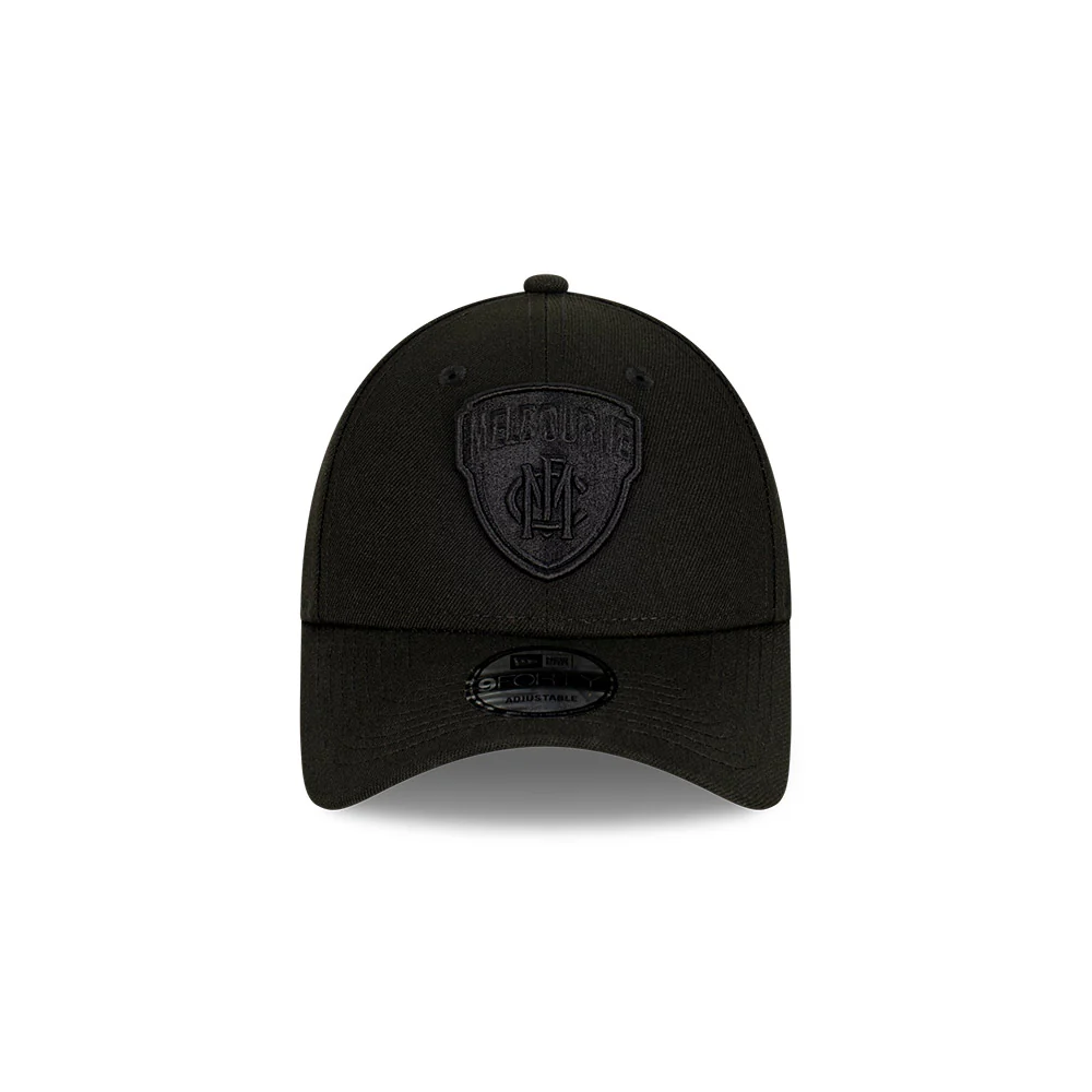 Melbourne Demons New Era Black On Black 9forty Cap - Image 3