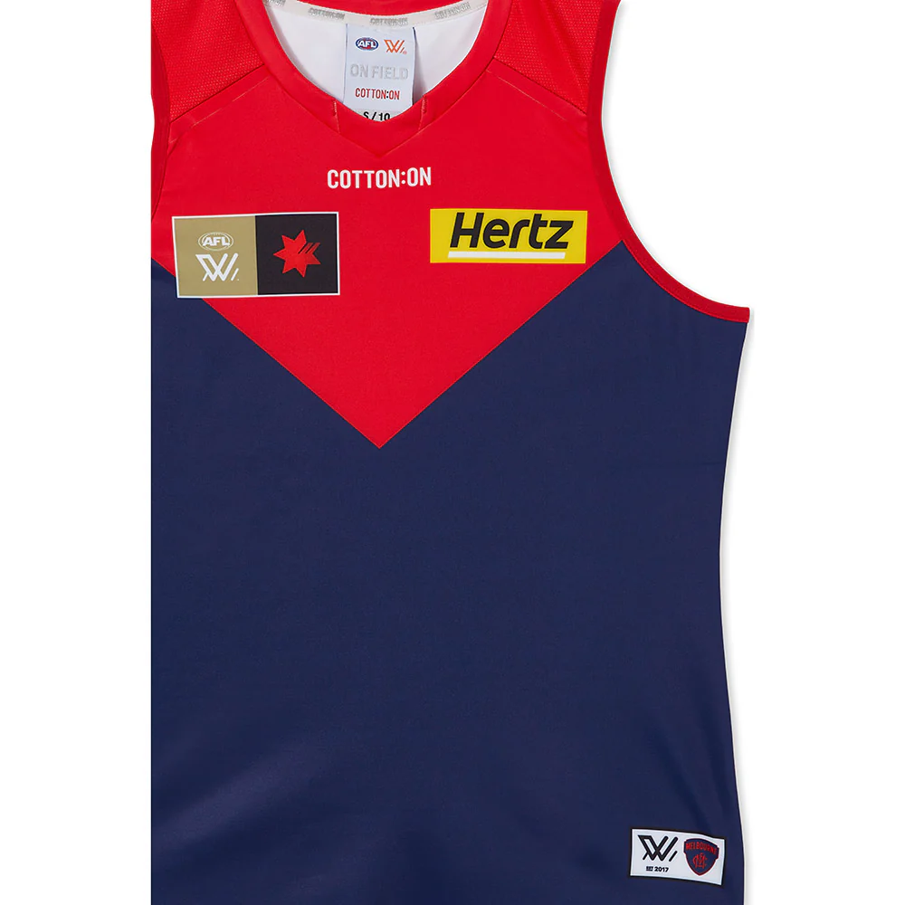 Melbourne Season 8 AFLW Authentic Home Guernsey - Image 3