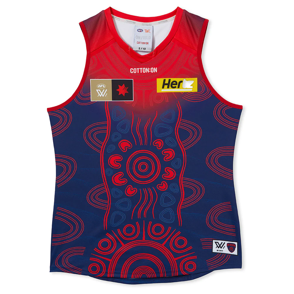 Melbourne Season 8 AFLW Authentic Indigenous Guernsey