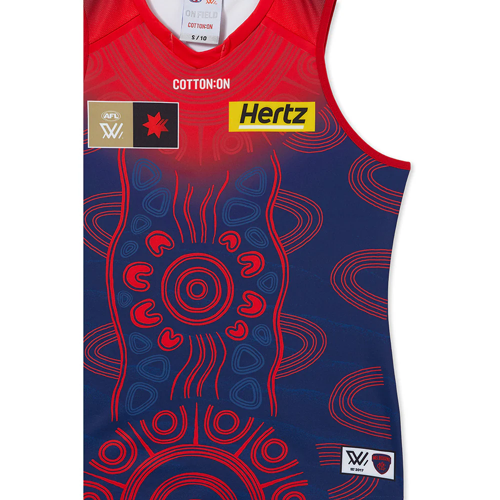 Melbourne Season 8 AFLW Authentic Indigenous Guernsey - Image 3
