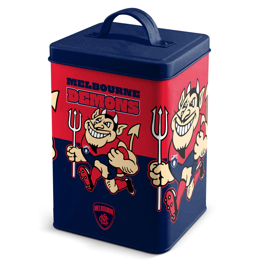 Melbourne Demons Retro Mascot Cookie Tin