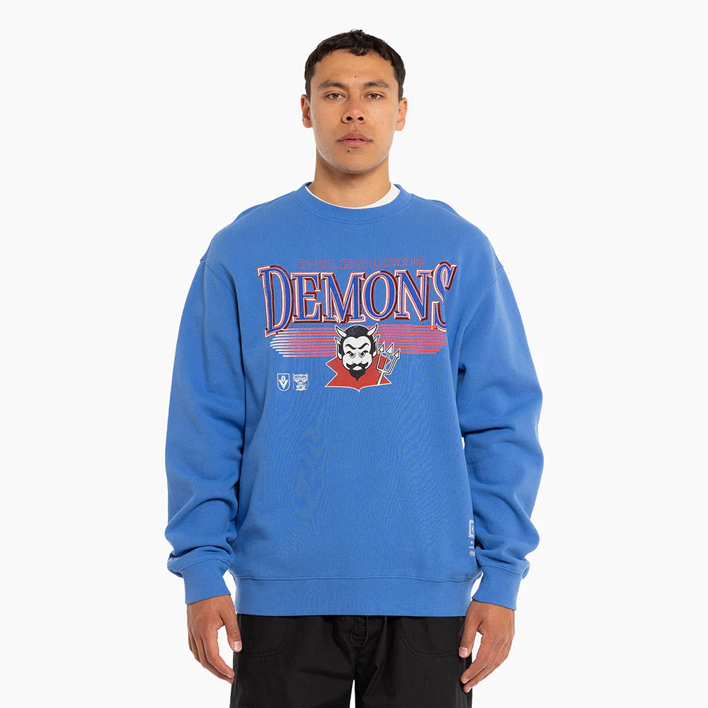 Melbourne Demons Mitchell & Ness Adults Underscore Crew Neck Sweater - Image 7