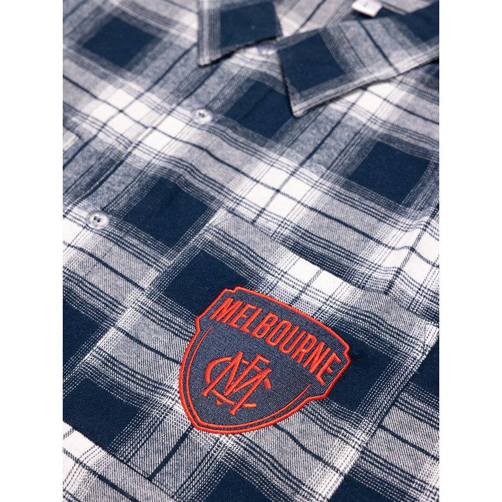 Melbourne Demons Mens Check Flannel Shirt - Image 8