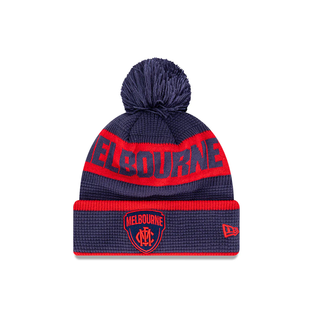 Melbourne Demons New Era Waffle Wordmark Beanie