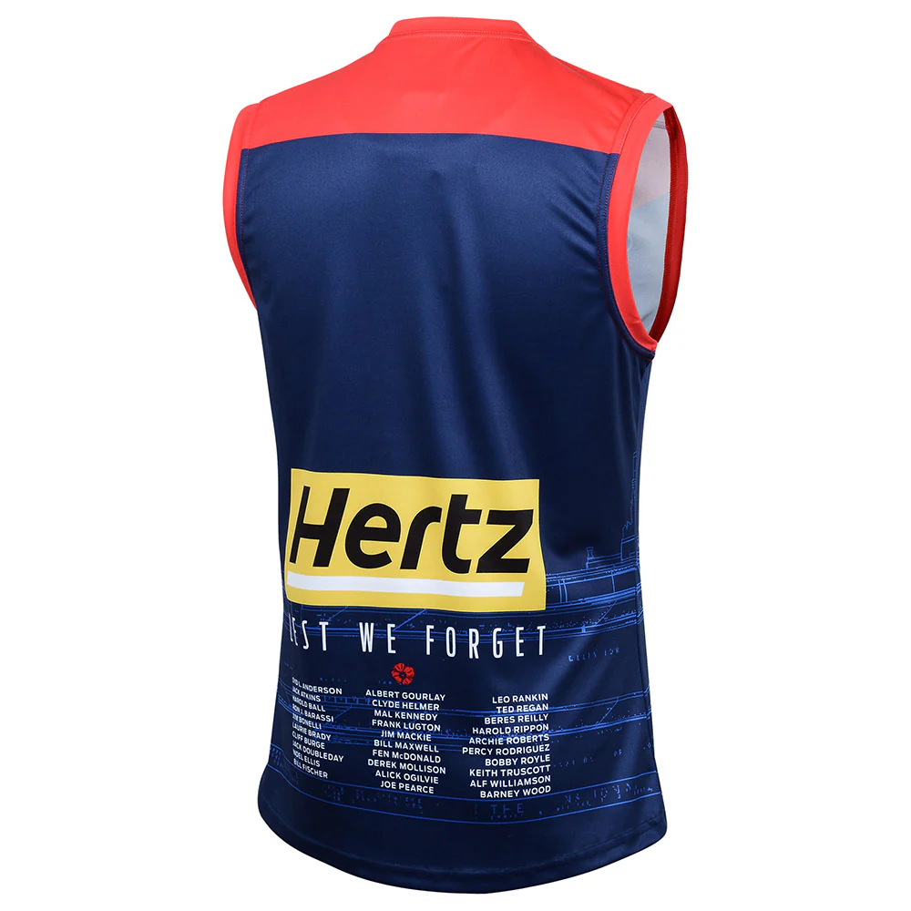 Melbourne Demons 2024 Authentic Mens Anzac Guernsey - Image 3