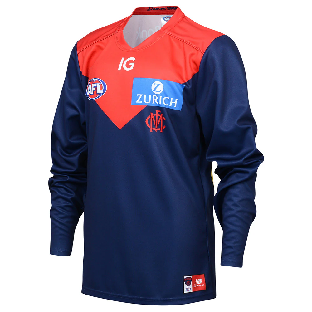 Melbourne Demons 2024 Authentic Mens Home Long Sleeve Guernsey