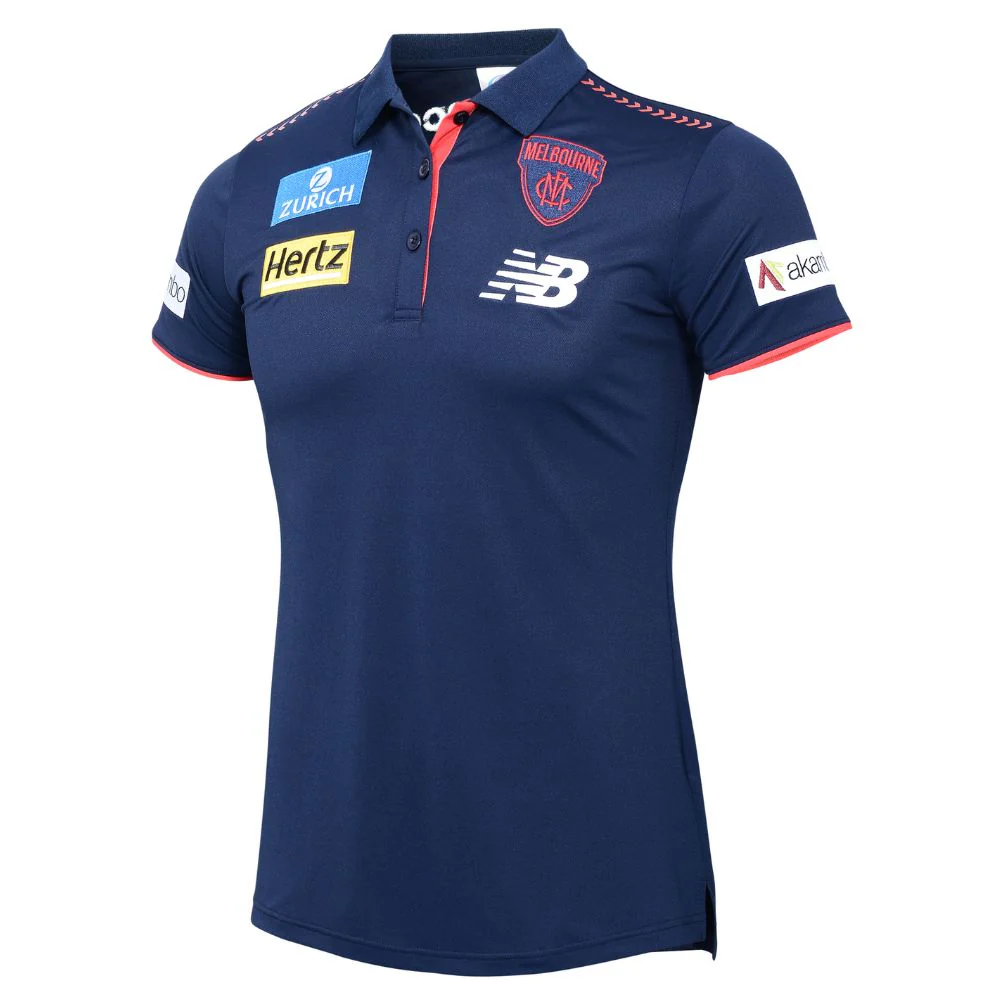 Melbourne Demons 2025 Authentic Media Polo