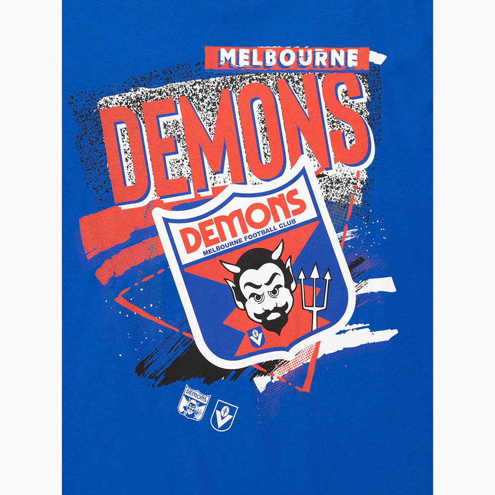 Melbourne Demons Mitchell & Ness Abstract Logo Tee - Image 3