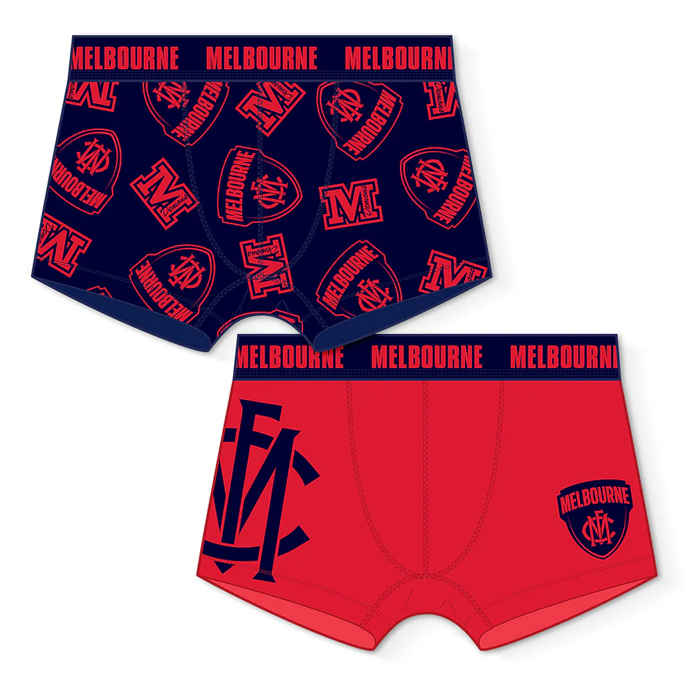 Melbourne Demons Mens Trunks - 2 Pack