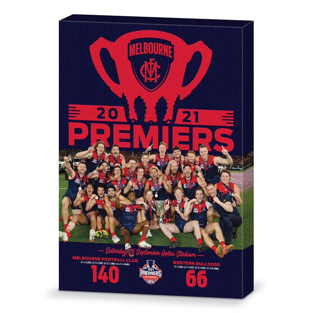 Melbourne Demons 2021 Premiers Team Photo Canvas