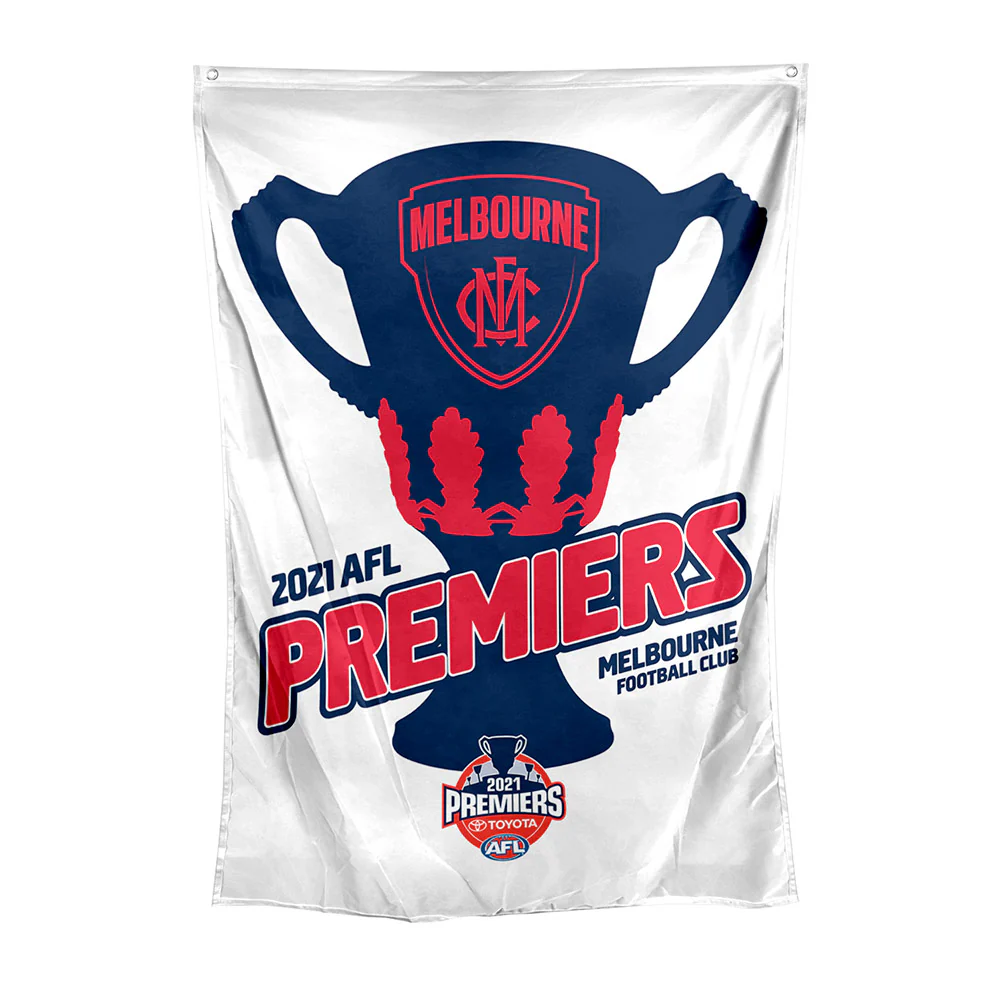 Melbourne Demons 2021 Premiers Wall Flag
