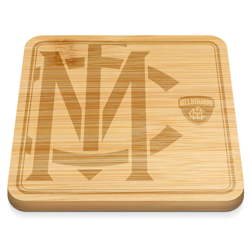 Melbourne Demons 35cm Square Bamboo Cheese Board - Image 2