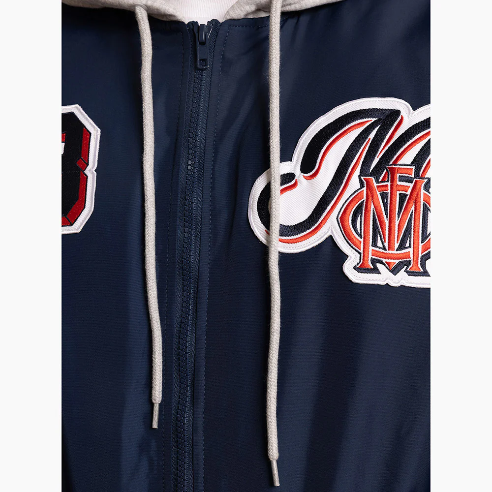 Melbourne Demons Adult Patchwork Bomber Jacket - Image 7