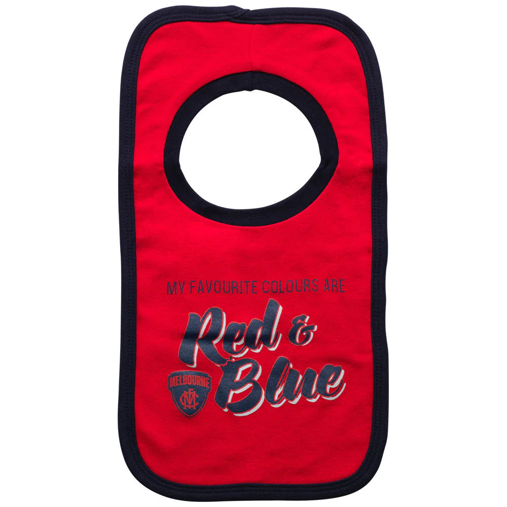 Melbourne Demons Babies 2 Pack Bib Set - Image 3