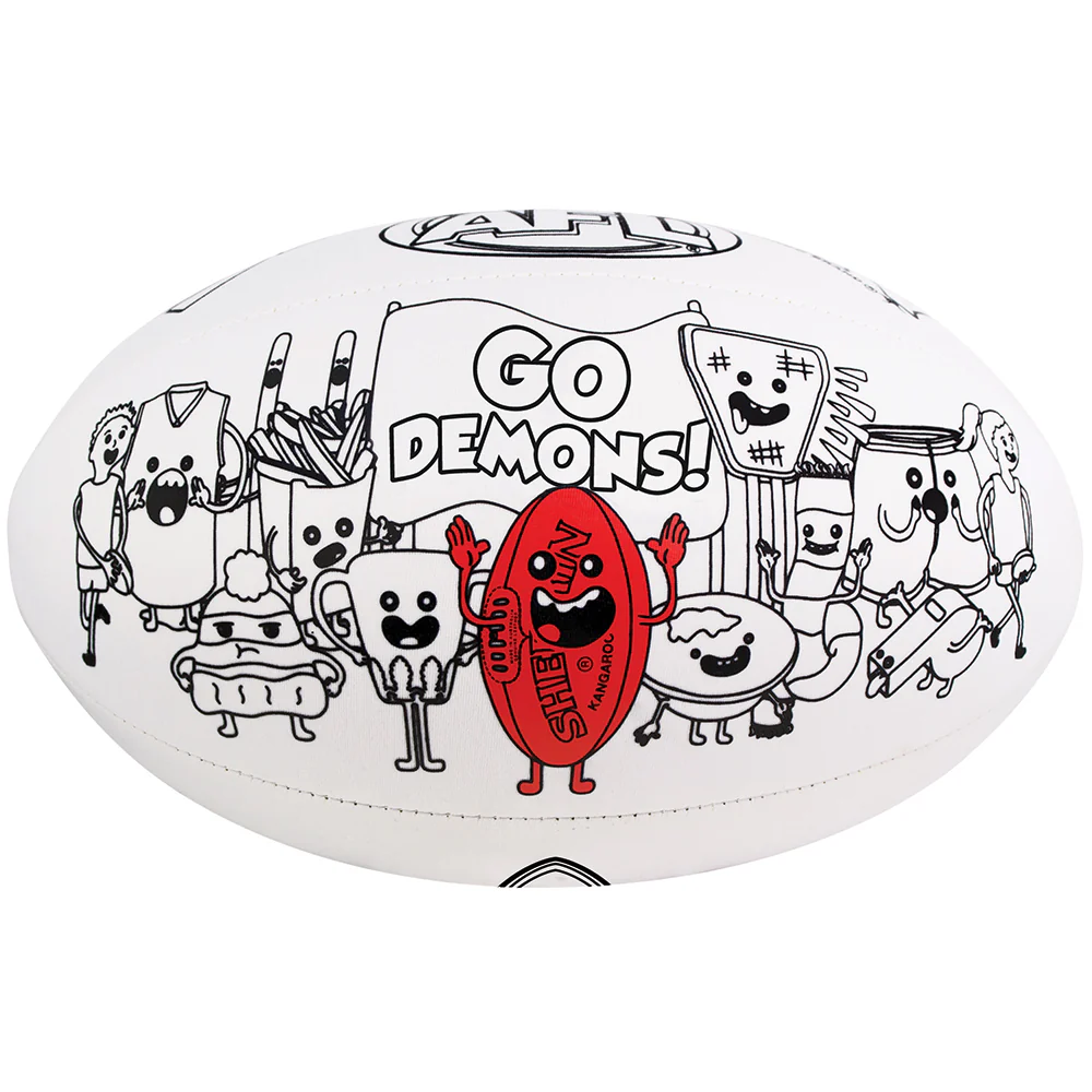 Melbourne Demons Colour Me Football