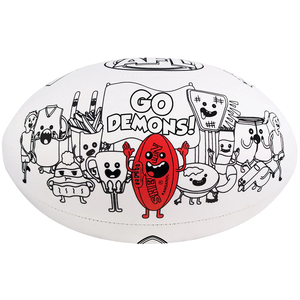 Melbourne Demons Colour Me Football - Image 2