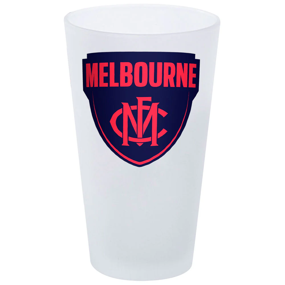 Melbourne Demons Frosted Glass