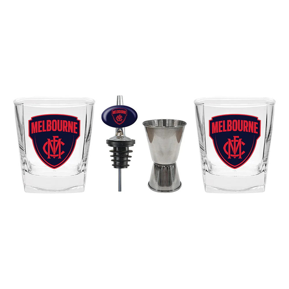 Melbourne Demons Glasses, Jigger & Pourer - Image 4